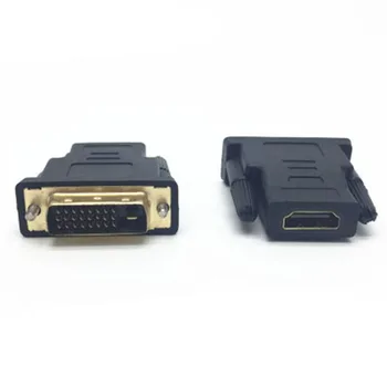 24 + 1 Контактный DVI HDMI Адаптер Позолоченный HDMI Женский DVI Мужской Видео Конвертер 1080P для PS3 Проектора HDTV