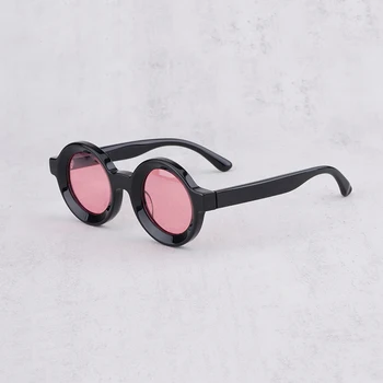 Модные винтажные круглые солнцезащитные очки в японском стиле для мужчин 2023, классические роскошные Брендовые дизайнерские солнцезащитные очки для путешествий для женщин244